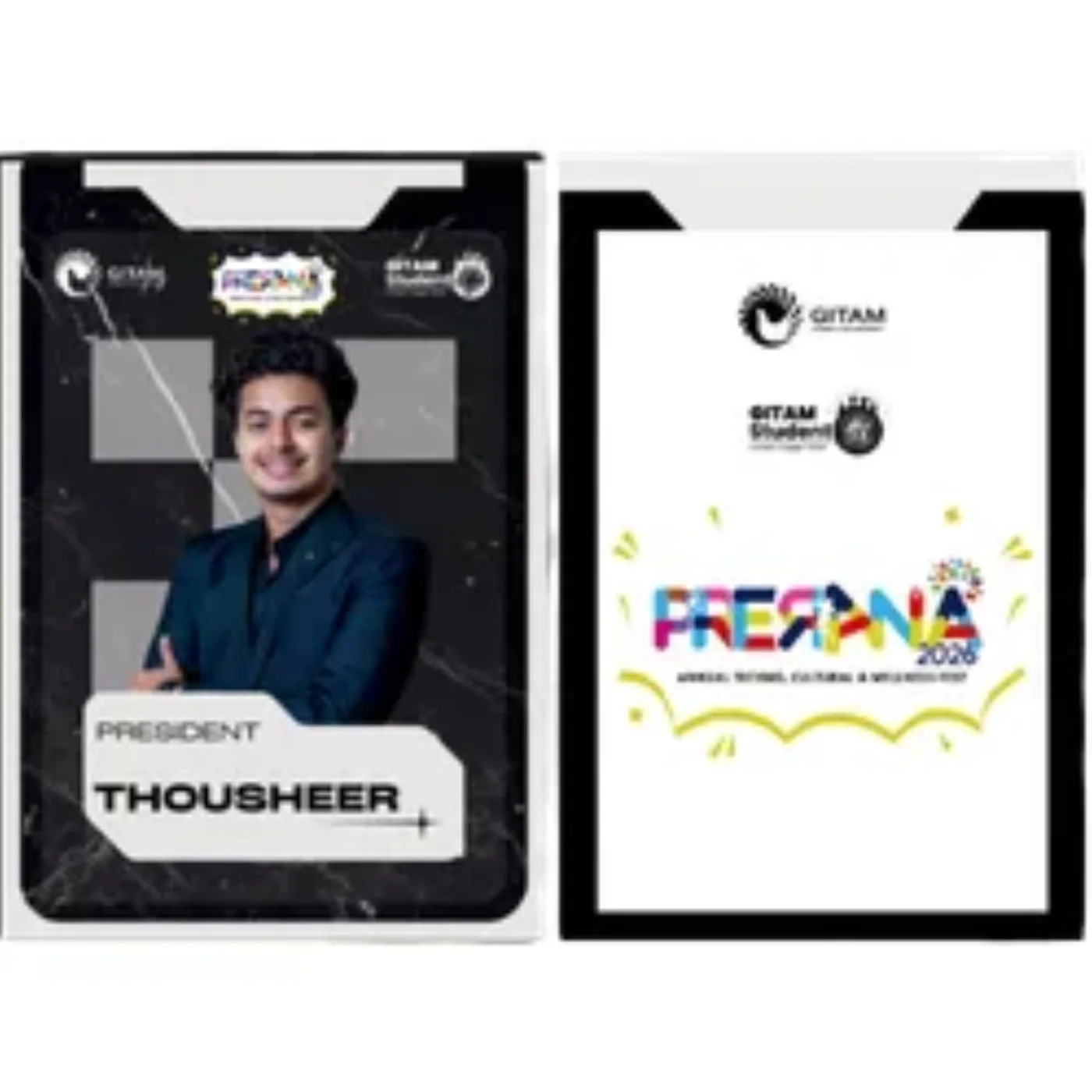 Custom printed identification cards